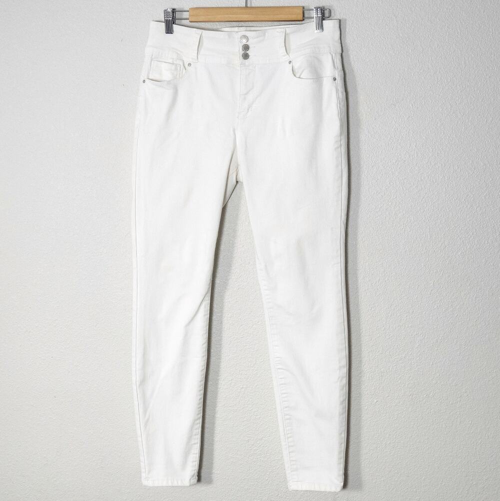 Wax Jean White Jeans Size 31 Crop Stretch Summer Clean Minimalist Fit